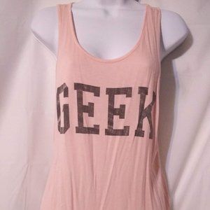 Womens L Geek Tank Top